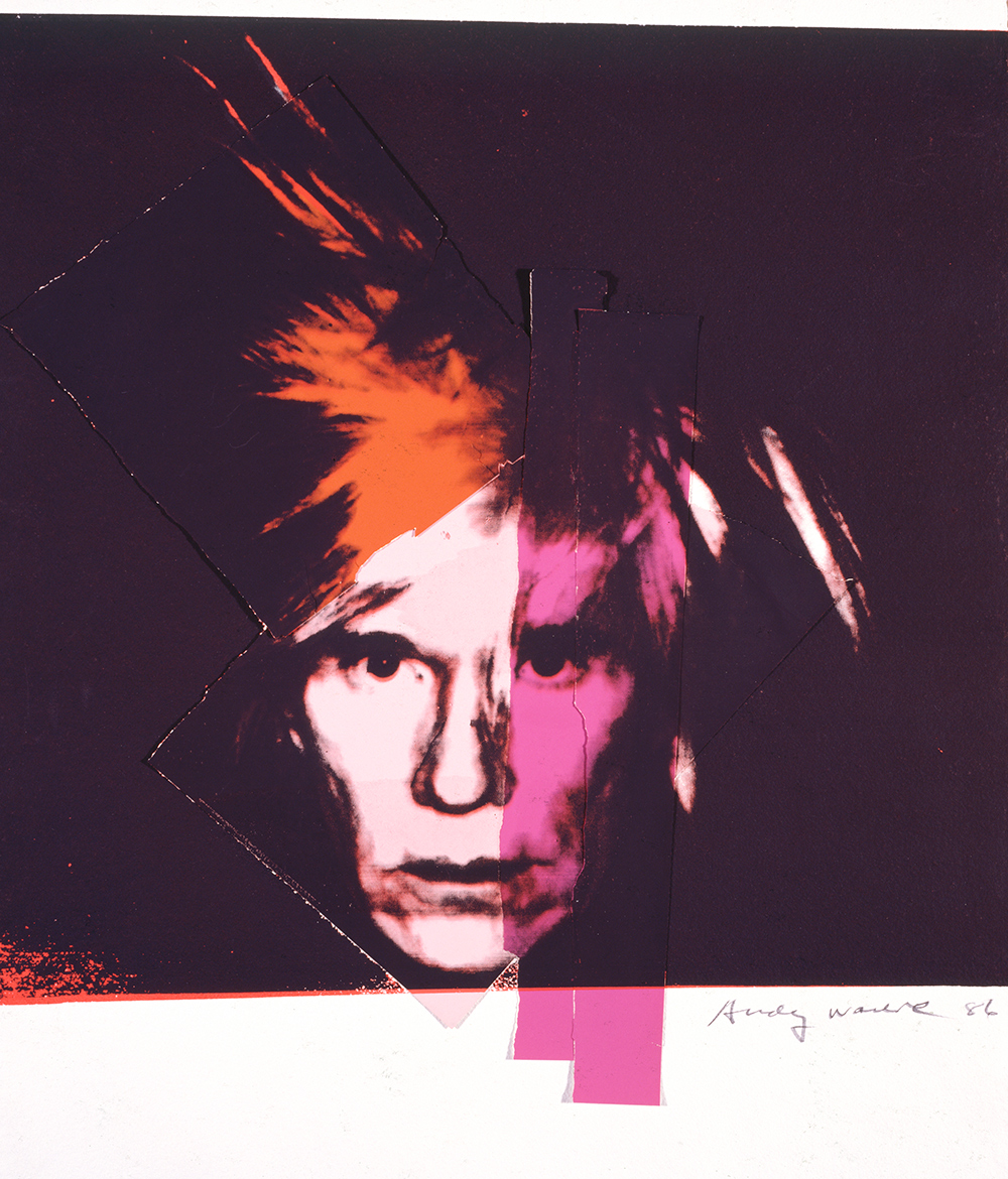 I LOVE ART 18 Perfect_Camouflage_Andy Warhol, Self-Portrait, 1986